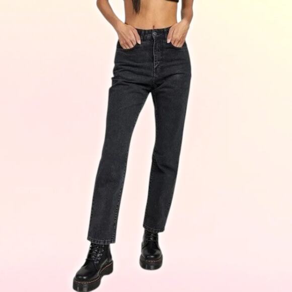 The Ragged Priest Denim - THE RAGGED PRIEST High Rise Tapered Leg Charcoal Jean Sz 26